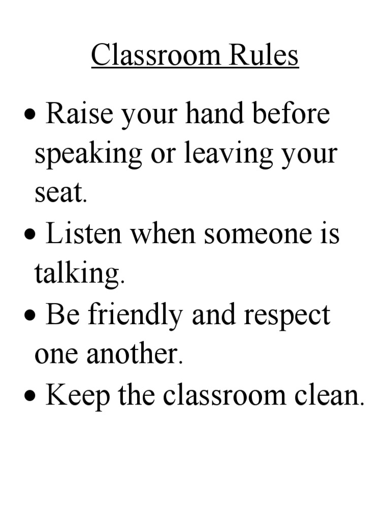 Class Rules | PDF