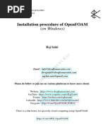 Of Installation OpenFOAMv9 v2106 Windows