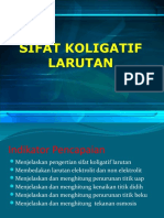 Sifat Koligatif Larutan