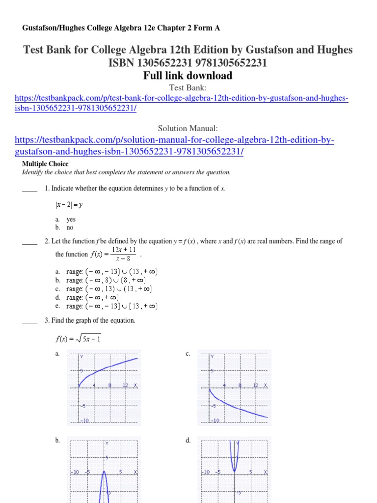 college-algebra-12th-edition-by-gustafson-and-hughes-isbn-test-bank