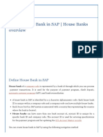 How To Define House Bank in SAP - SAP Tutorial