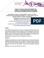 A Caminhabilidade Utilizada Como Instrumento de Avaliação e Estímulo À Acessibilidade de Pedestres - Estudo de Caso Na Rua de Acesso Ao Ifpb Cajazeiras