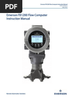 Emerson FB1200 Flow Computer Instruction Manual