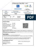 Electronic Reservation Slip (ERS) : 6122658129 18242/abkp Durg Exp Sleeper Class (SL)