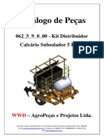 062 - 5 - 9 - 0 - 00 - Kit Distribuidor Calcario Subsolador 5 Haste