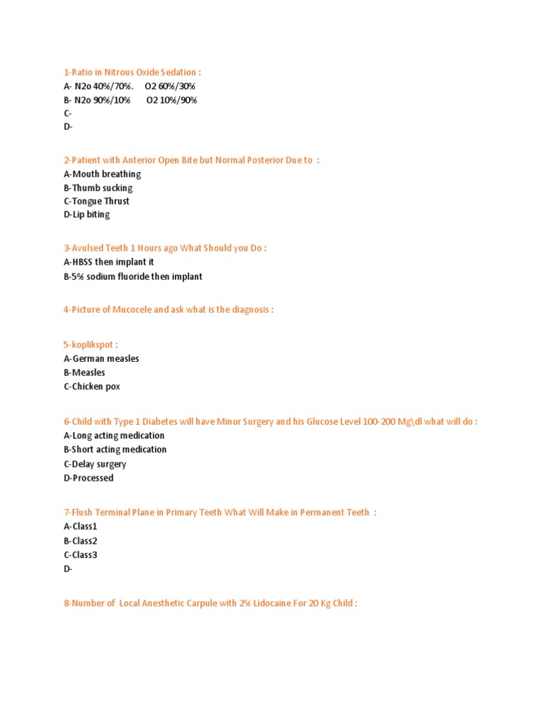 Pediatric Dentistry Pearson Vue Download Free PDF Human Tooth