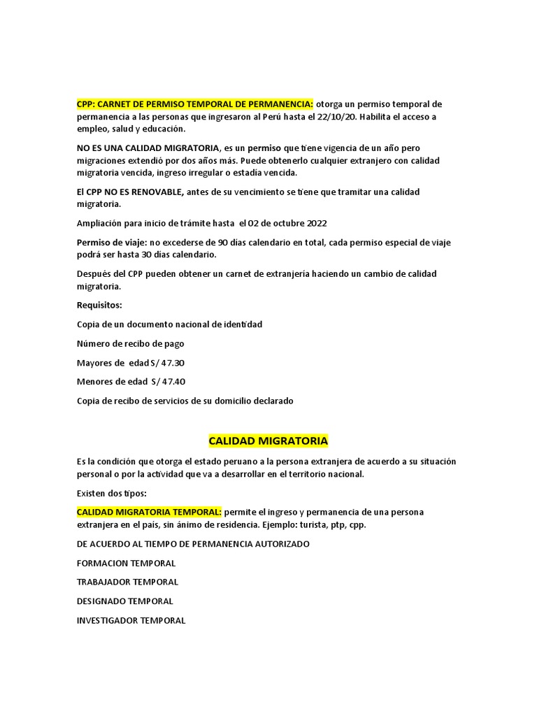 Tupa Migraciones PDF Gobierno