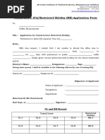 FRS Leave Application Form Guide | PDF