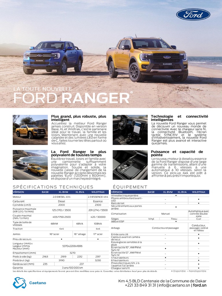 Revue technique Ford Ranger gratuite | PDF | Ford Motor Company ...