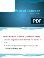 5 Late Effects of Radiation