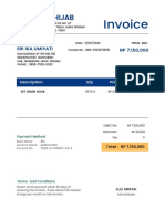 Blue Simple Minimalist Invoice