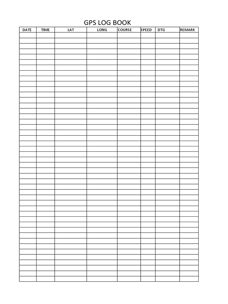 GPS Log Book User Manual | PDF