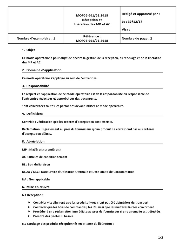 Gestion de la réception des MP et AC | PDF | Droit