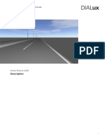 Access Road at LGDA Alternative 1 - Description - Report - DIalux Simulation