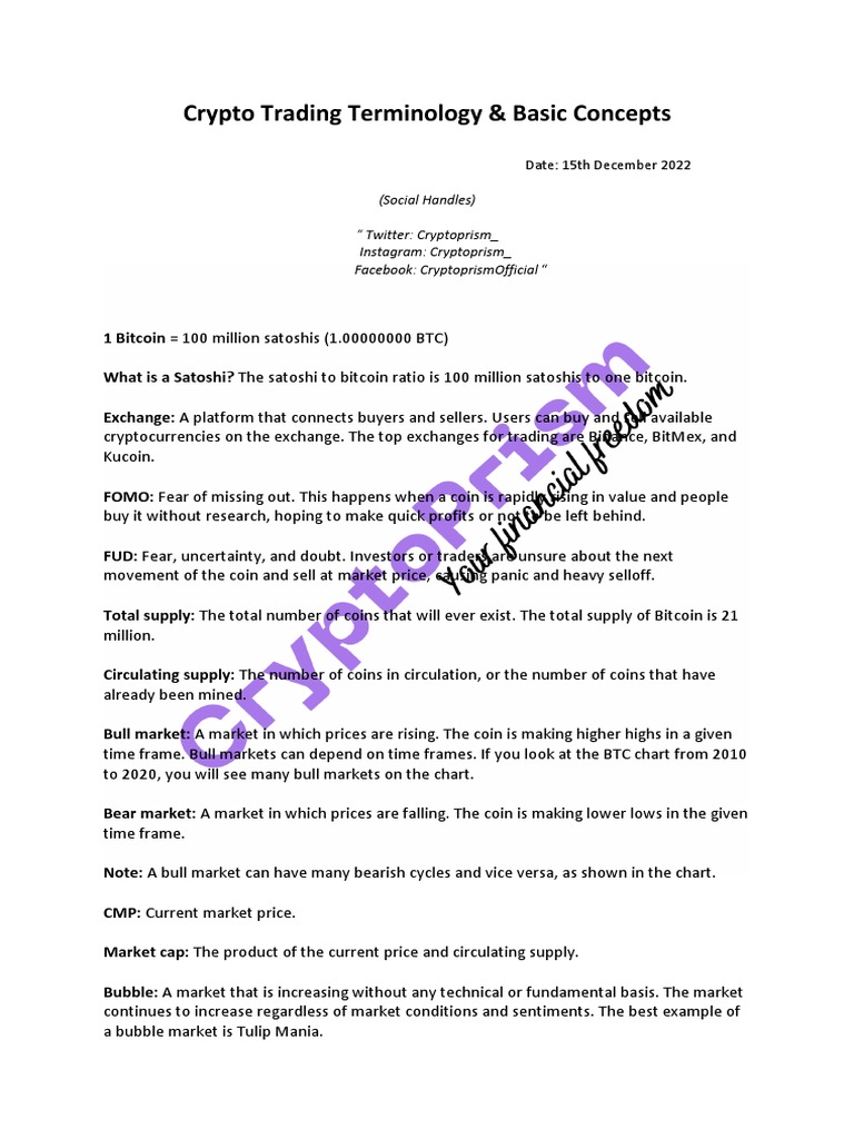 Crypto Trading Terms Explained | PDF | Market Trend | Leverage (Finance)