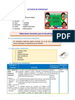 SESION Elaboramos Recuerdos para El Día Del Logro