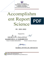 Accomplishment Report in Science