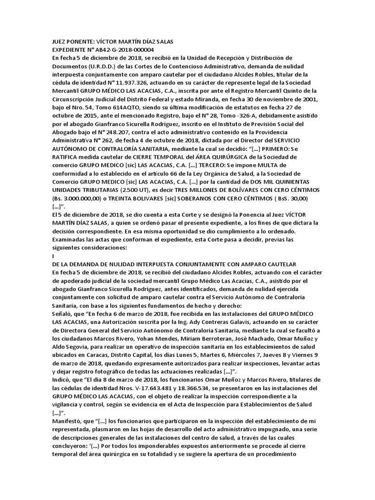 Sentencia 1 | PDF | Jurisdicción | Caso de ley