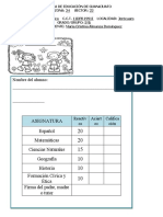 5°B Examen Marzo