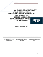 Plan Anual de Seguridad y Salud en El Trabajo SAN JORGE DOS