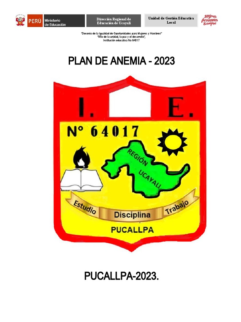 Lucha Escolar Contra la Anemia 2023 | PDF | Perú | Evaluación