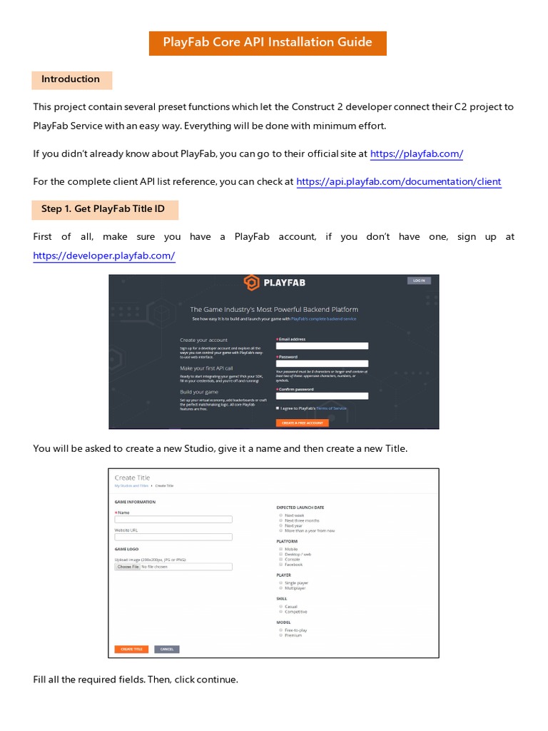 Manual playfab core download free pdf variable computer science