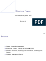 Behavioral Finance Lecture1