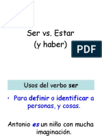 Ser Estar Haber