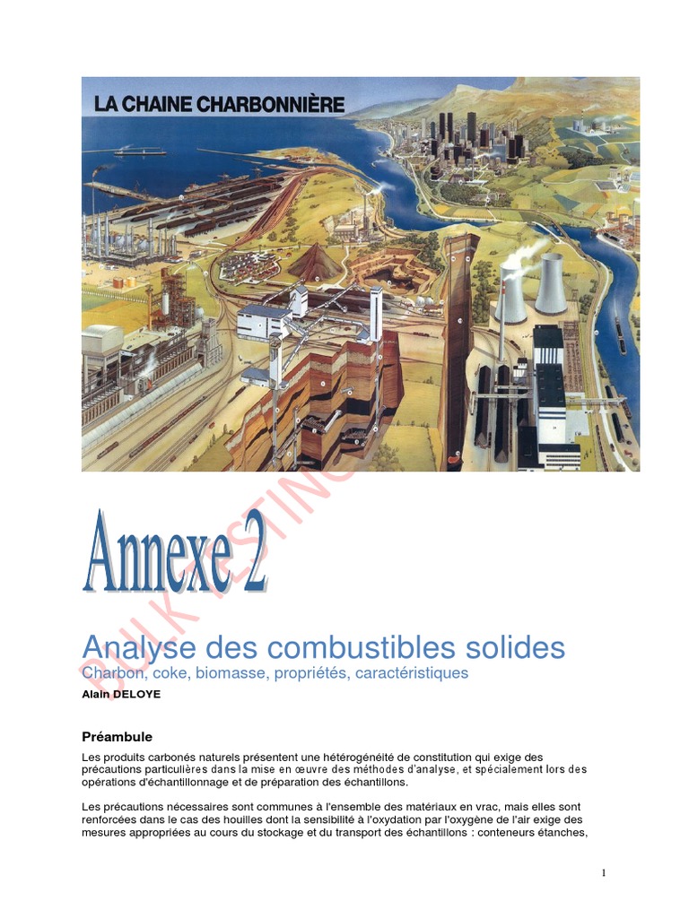 Analsye Combustible Charbon PDF Charbon Équilibre chimique — free download