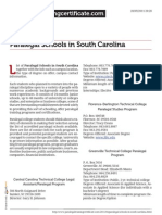 Paralegal Schools in South Carolina