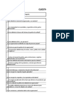 Cuestionario de Diagnostico ISO 9001: 2015