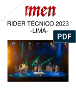 Rider Oficial Amen 2023 Lima