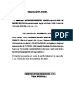 DECLARACIÓN JURADA Infante Lopez