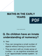 Numeracy and The EYFS Powerpoint