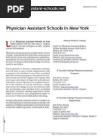 Physician Assistant Schools in New York