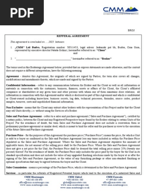Agreement F