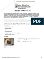 Soil Texture Analysis "The Jar Test" - Home & Garden Information Center