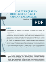 Türk Dilinin Kaynakları Gramer Çalışmaları