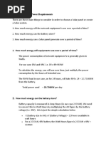 Calculating Solar Power Requirements TT