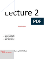 Matlab Lecture 2