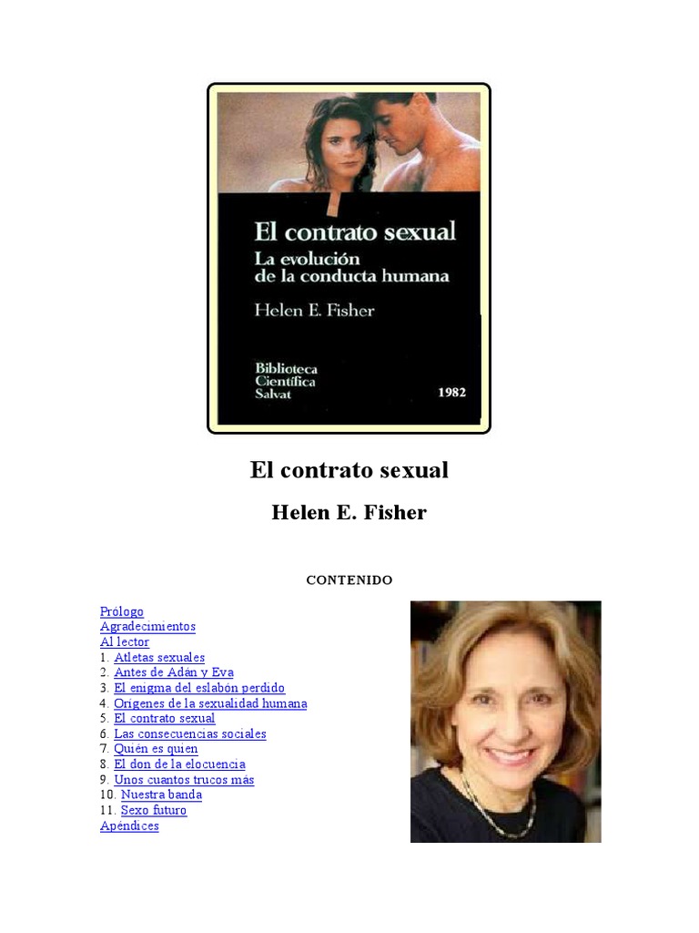 El Contrato Sexual Helen Fisher PDF Orgasmo Vagina