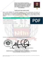 Constancia de Afiliacion - CI 17069377 - 23 de Mayo de 2022