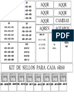 Kit de Sellos para Caja 6R60: QR - 4008 QR - 4009 QR - 4010 QR - 4011 QR - 4012 QR - 4013 QR - 4014 QR - 4015