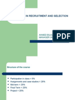 Practices in Recruitment and Selection