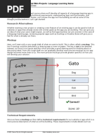 Research Alternatives: Javascript Mini-Projects Language Learning Game