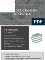 Introduction To Statistics