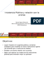 Incidencia Pública y relación con la prensa - GP