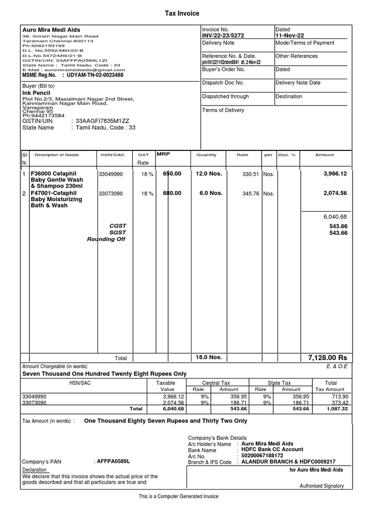 tax-invoice-gstin-uin-33aagfi7835m1zz-state-name-tamil-nadu-code