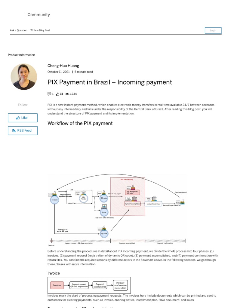 PIX Payment in Brazil - Incoming Payment | PDF