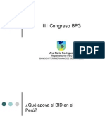 Qué apoya el BID en el Perú - IF